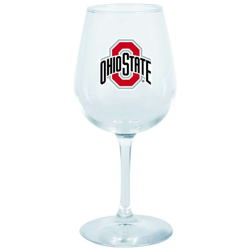 Ohio State Buckeyes Decal Wine Glass