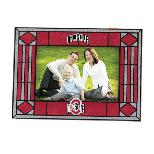 Ohio State Buckeyes Art Glass Horizontal Picture Frame