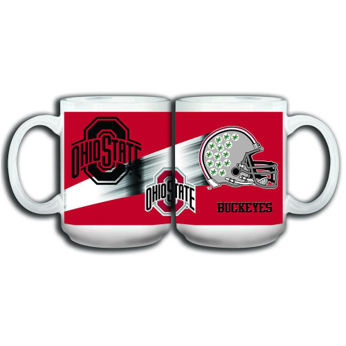 Ohio State Buckeyes 15 oz. White Mug