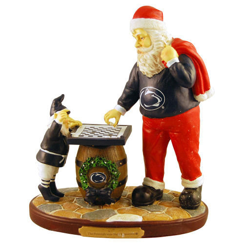 Penn State Nittany Lions Checkerboard Santa