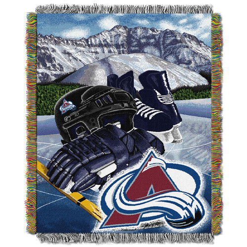 Colorado Avalanche Woven Tapestry Throw Blanket