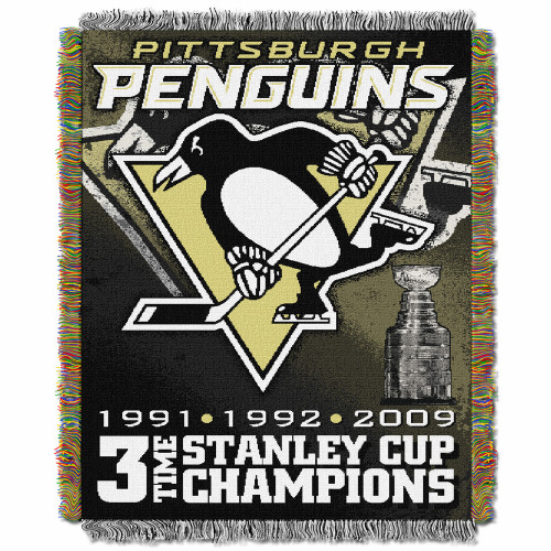 Pittsburgh Penguins Commemorative Champs Throw Blanket