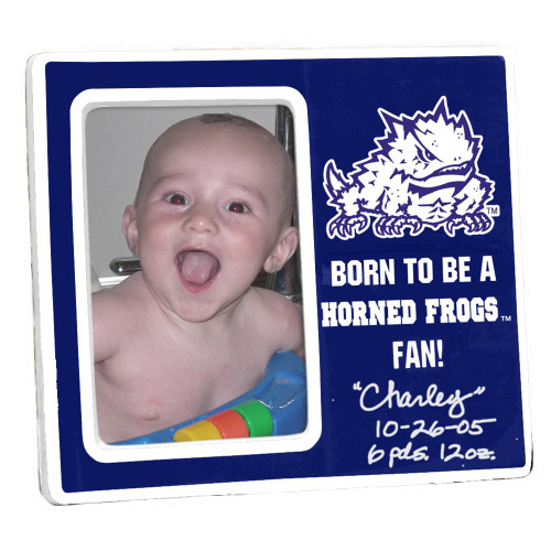 Texas Christian Horned Frogs Born-To-Be Baby Picture Frame