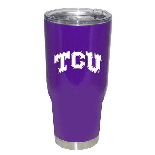 Texas Christian Horned Frogs 32 oz. Decal Stainless Steel Tumbler