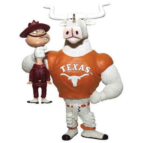 Texas Longhorns Mascot Choke Rival Ornament