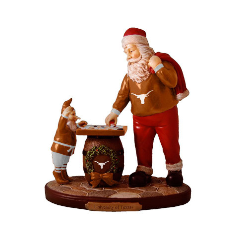 Texas Longhorns Checkerboard Santa