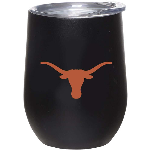 Texas Longhorns 12 oz. Matte Stainless Steel Stemless Tumbler