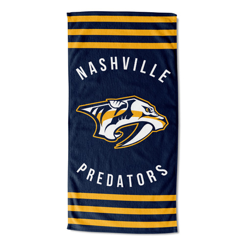 Nashville Predators Stripes Beach Towel