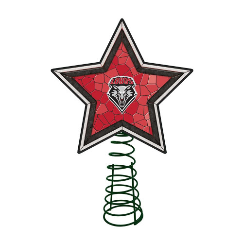 New Mexico Lobos Mosaic Tree Topper