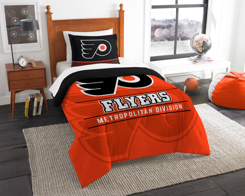 Philadelphia Flyers Draft Twin Comforter Set