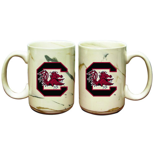 South Carolina Gamecocks Marble Ceramic Mug