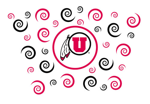 Utah Utes 16 oz. Swirl Latte Mug