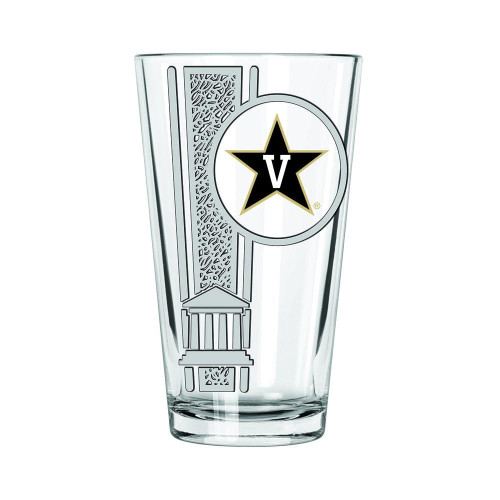 Vanderbilt Commodores 16 oz. Etched Decal Pint