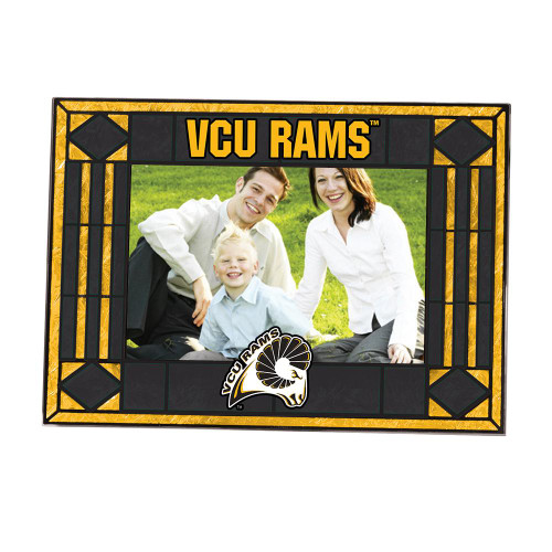Virginia Commonwealth Rams Art Glass Horizontal Picture Frame