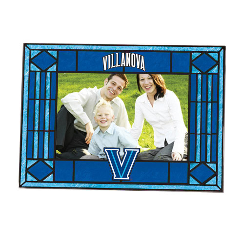 Villanova Wildcats Art Glass Horizontal Picture Frame