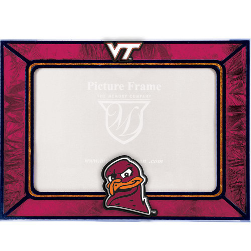 Virginia Tech Hokies Art Glass Picture Frame