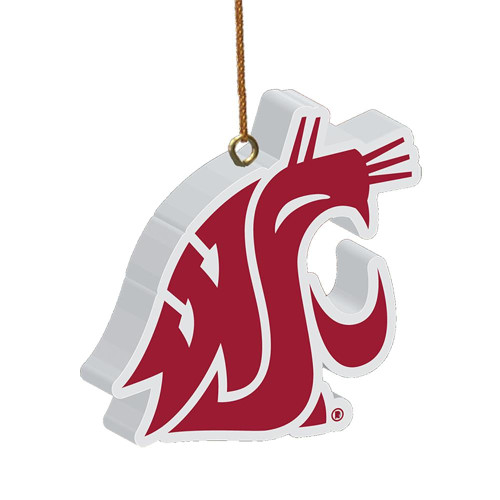 Washington State Cougars 3D Logo Ornament