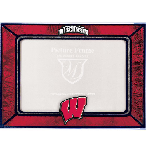 Wisconsin Badgers NCAA Art Glass Picture Frame
