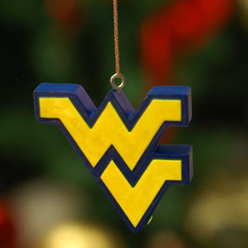 West Virginia Mountaineers 3D Logo Ornament