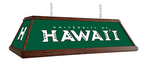 Hawaii Warriors Premium Wood Pool Table Light