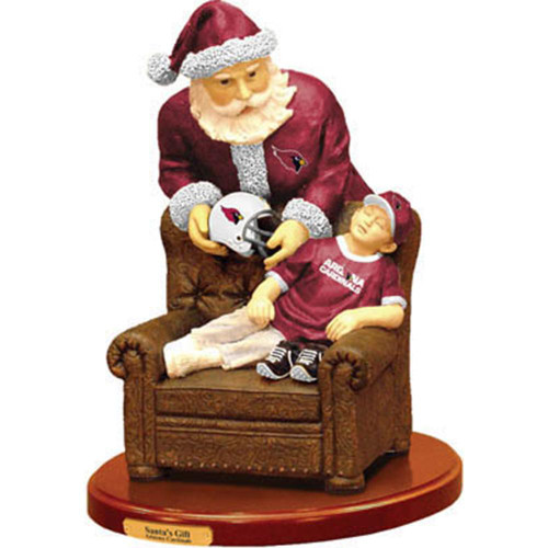 Arizona Cardinals Santa's Gift Figurine