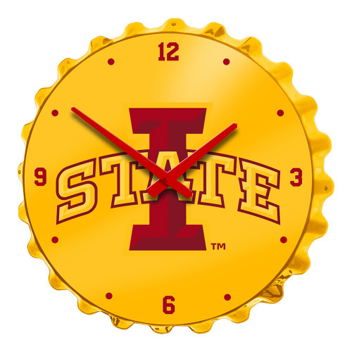 Iowa State Cyclones Bottle Cap Wall Clock