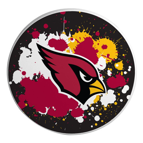 Arizona Cardinals Paint Splatter Coaster