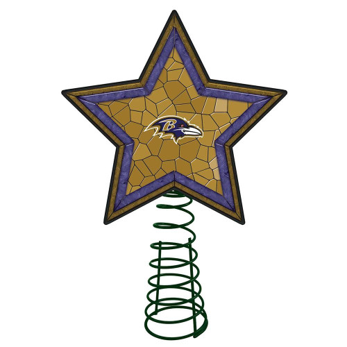 Baltimore Ravens Mosaic Tree Topper
