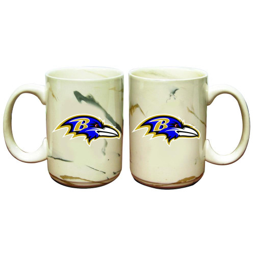 Baltimore Ravens Marble Ceramic Mug
