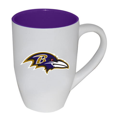 Baltimore Ravens 20 oz. 2 Tone White Matte Mug