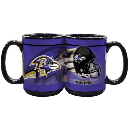 Baltimore Ravens 15 oz. Black Helmet Mug