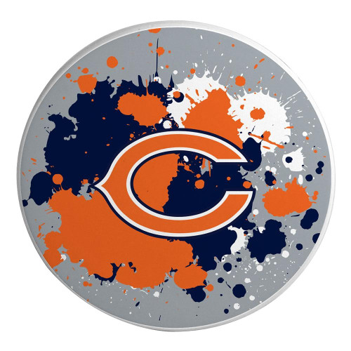 Chicago Bears Paint Splatter Coaster