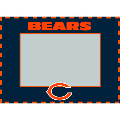 Chicago Bears Art Glass Horizontal Picture Frame