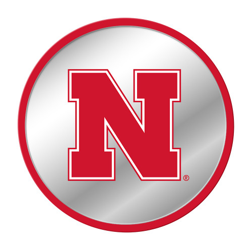 Nebraska Cornhuskers Modern Disc Mirrored Wall Sign