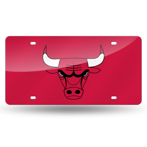 Chicago Bulls Laser Cut License Plate