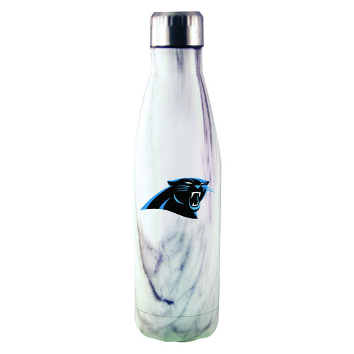 Carolina Panthers Marble Stainless Steel Water Bottle