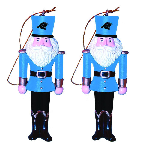 Carolina Panthers 2 Pack Nutcracker Ornament