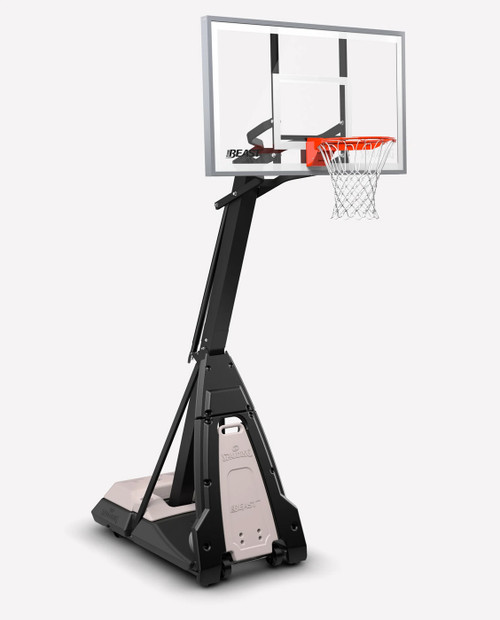 Spalding The Beast 60" Glass Portable Basketball Hoop