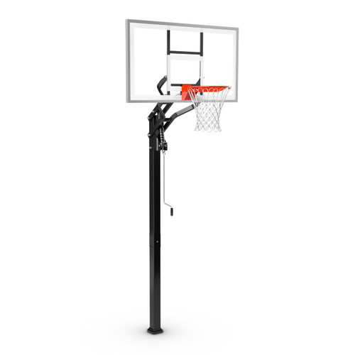 Spalding 60" U-Turn Glass In-Ground Basketball Hoop