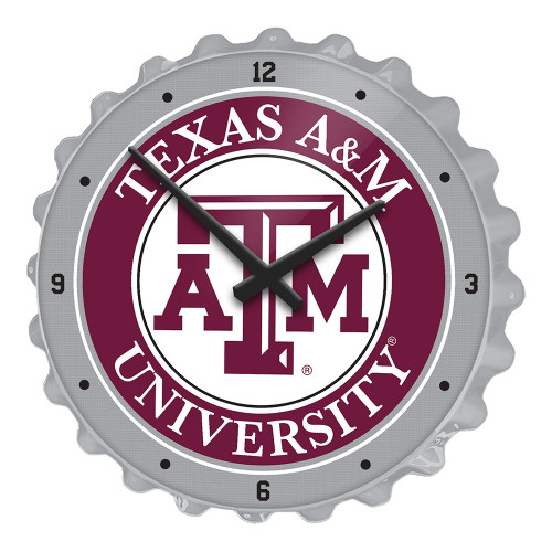 Texas A&M Aggies Bottle Cap Wall Clock