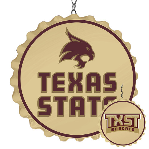 Texas State Bobcats Bottle Cap Dangler