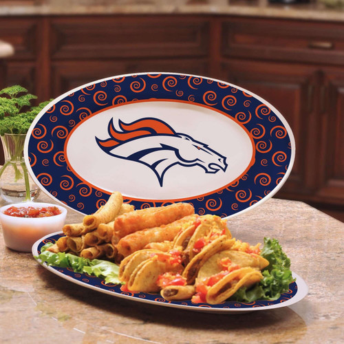 Denver Broncos 12"" Swirl Platter
