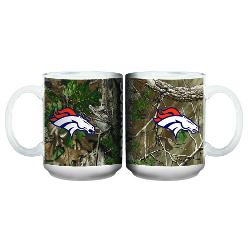 Denver Broncos Real Tree Mug