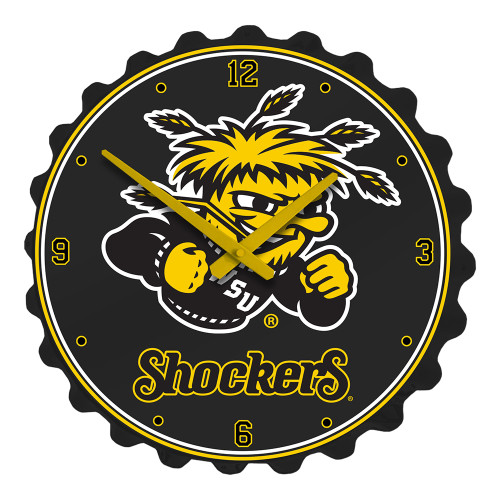 Wichita State Shockers Bottle Cap Wall Clock