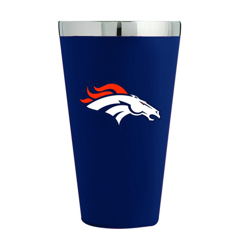 Denver Broncos 16 oz. Matte Finish Stainless Steel Pint