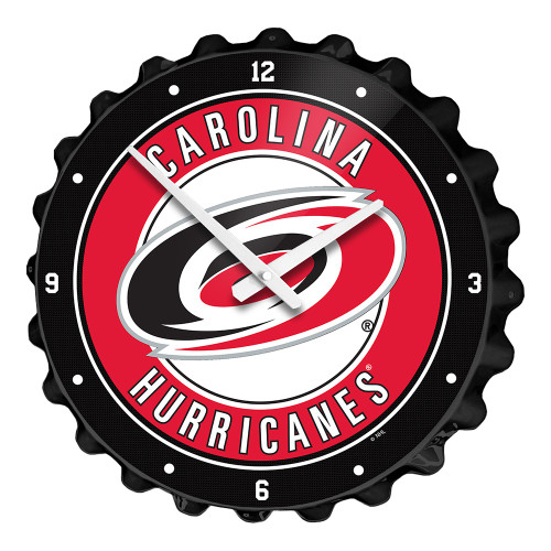 Carolina Hurricanes Bottle Cap Wall Clock