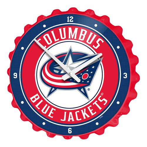 Columbus Blue Jackets Bottle Cap Wall Clock