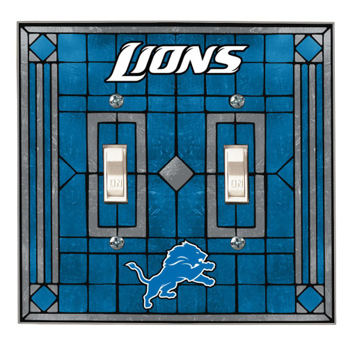 Detroit Lions Double Light Switch Cover