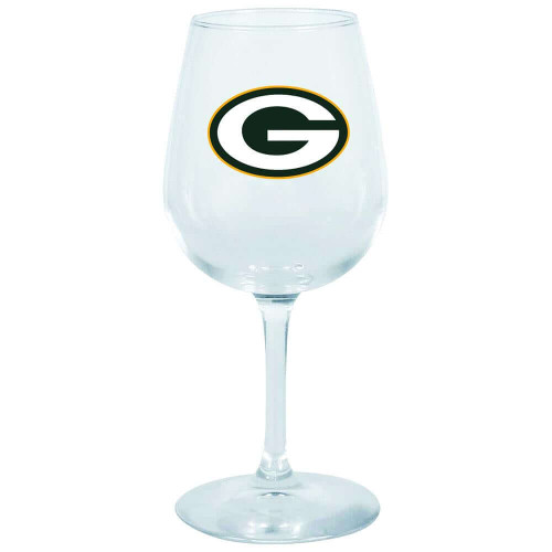 Green Bay Packers Decal Wine Glass