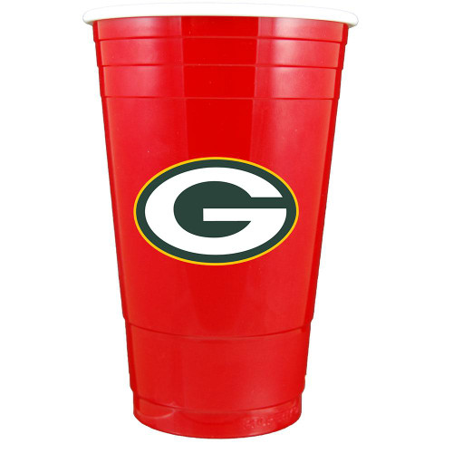 Green Bay Packers Red Plastic Cup